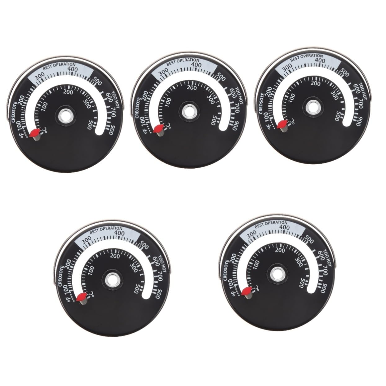 Supvox 5St Hygrometer Thermometer im Freien Schwimmbad sofortig Temperatur Aräometer für Feuchtigkeit Feuchtigkeitsleser Magnet