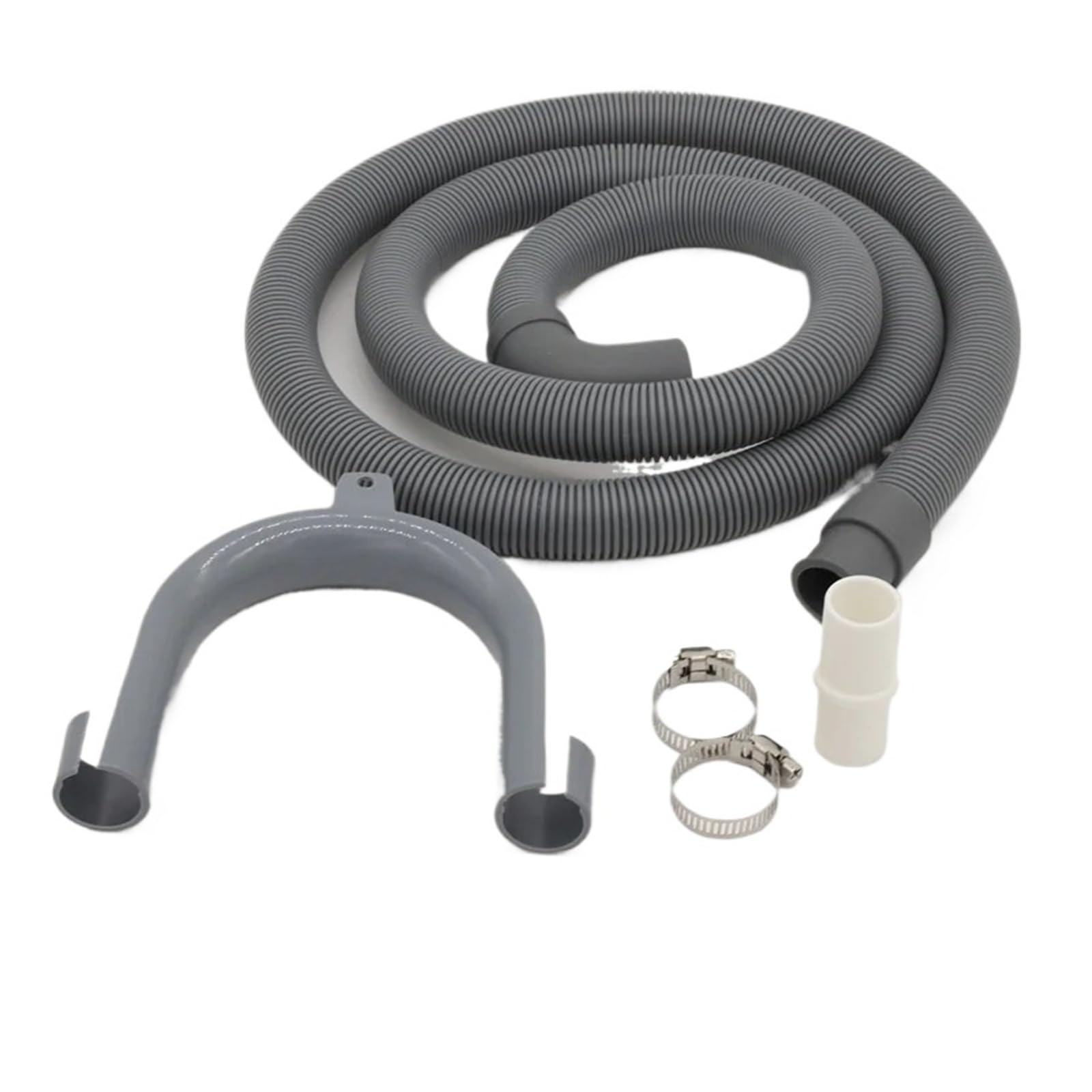 2M Home Drum Washing Machine Drain Pipe Hose Elbow Drain Pipe Extension Kit
