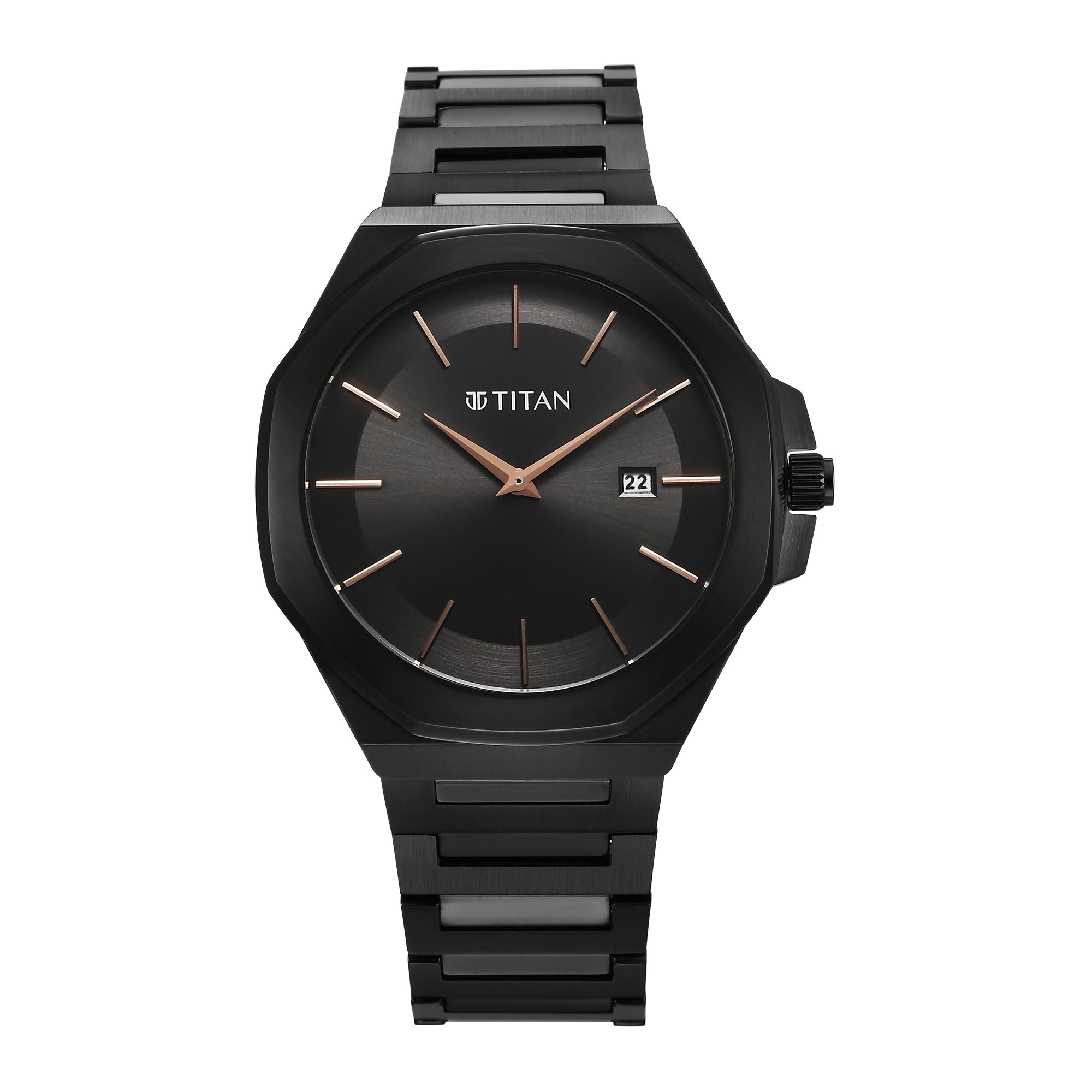 Titan Classic Slim Quartz Analog with Date Black Dial Stainless Steel Strap Watch for Men-90167NM01 (B0CSZ5F3MB) Amazon Price History, Amazon Price Tracker