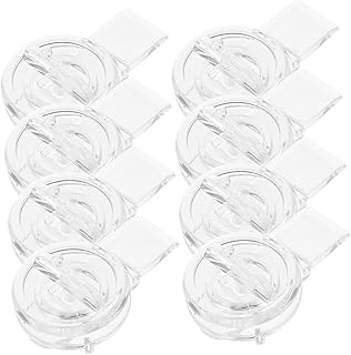 OSALADI Doorlock Doorlock 8pcs Acrylic Hasps Transparent Lock Hasps for Wood Box Gift Box Jewelry Box Hasp Hasp