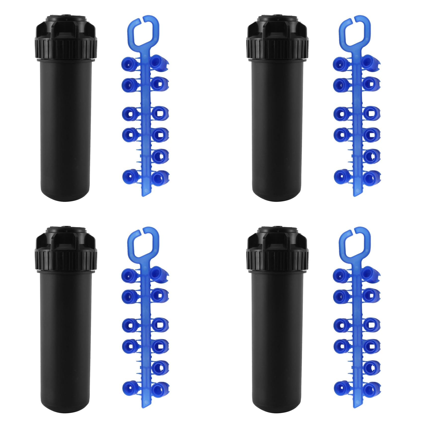 Irrigatore a scomparsa con filettatura interna da 3/4", 4 pezzi, con testa a cerchio parziale, regolabile da 40° a 360°