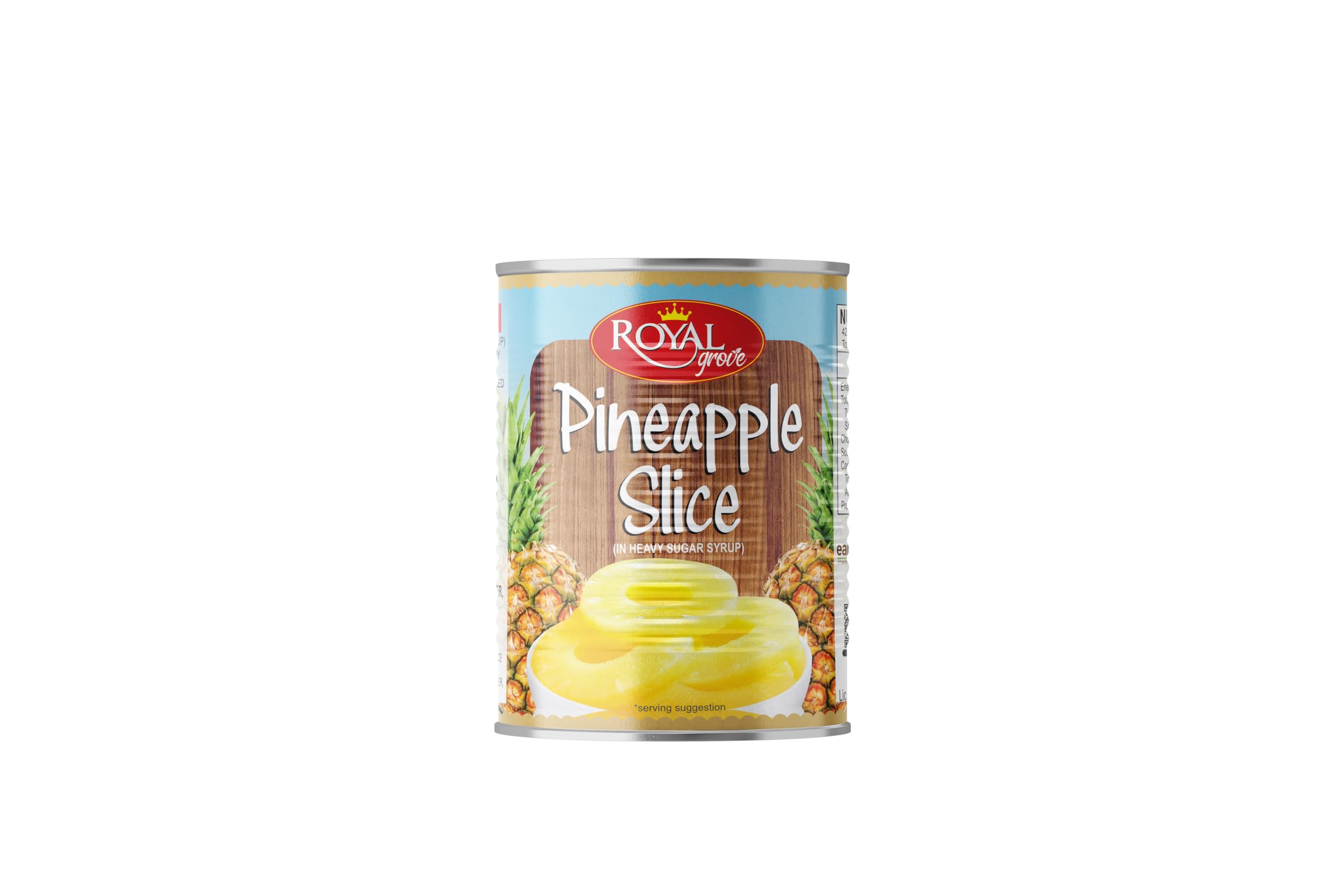 Royal Grove Pineapple Slices 850g | Juicy Canned Pineapple in Syrup for Desserts, Baking, Fruit Salads, Smoothies & Garnishing-image-23