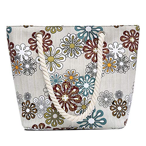 ZhengYue Bolsa de Playa de Lona Grande niña Mujer Bolsas de viaje Bolsos
