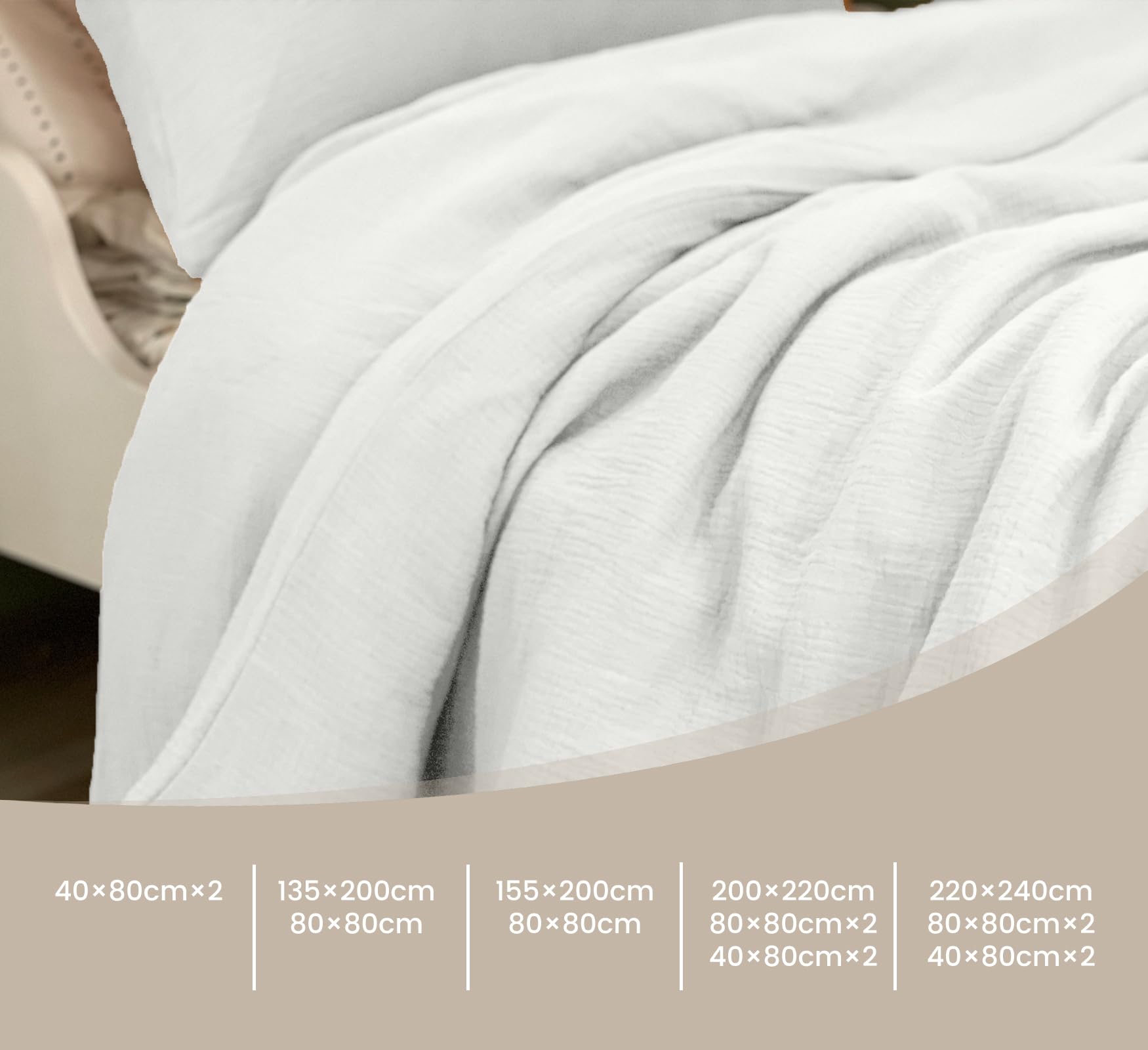 Musselin Bettwäsche 135x200 cm mit Kissenbezug 80x80 Weiß | 100% Baumwolle, blickdichter Musselin, atmungsaktiv, weich, Ganzjahresbettwäsche, OEKO-TEX Standard 100
