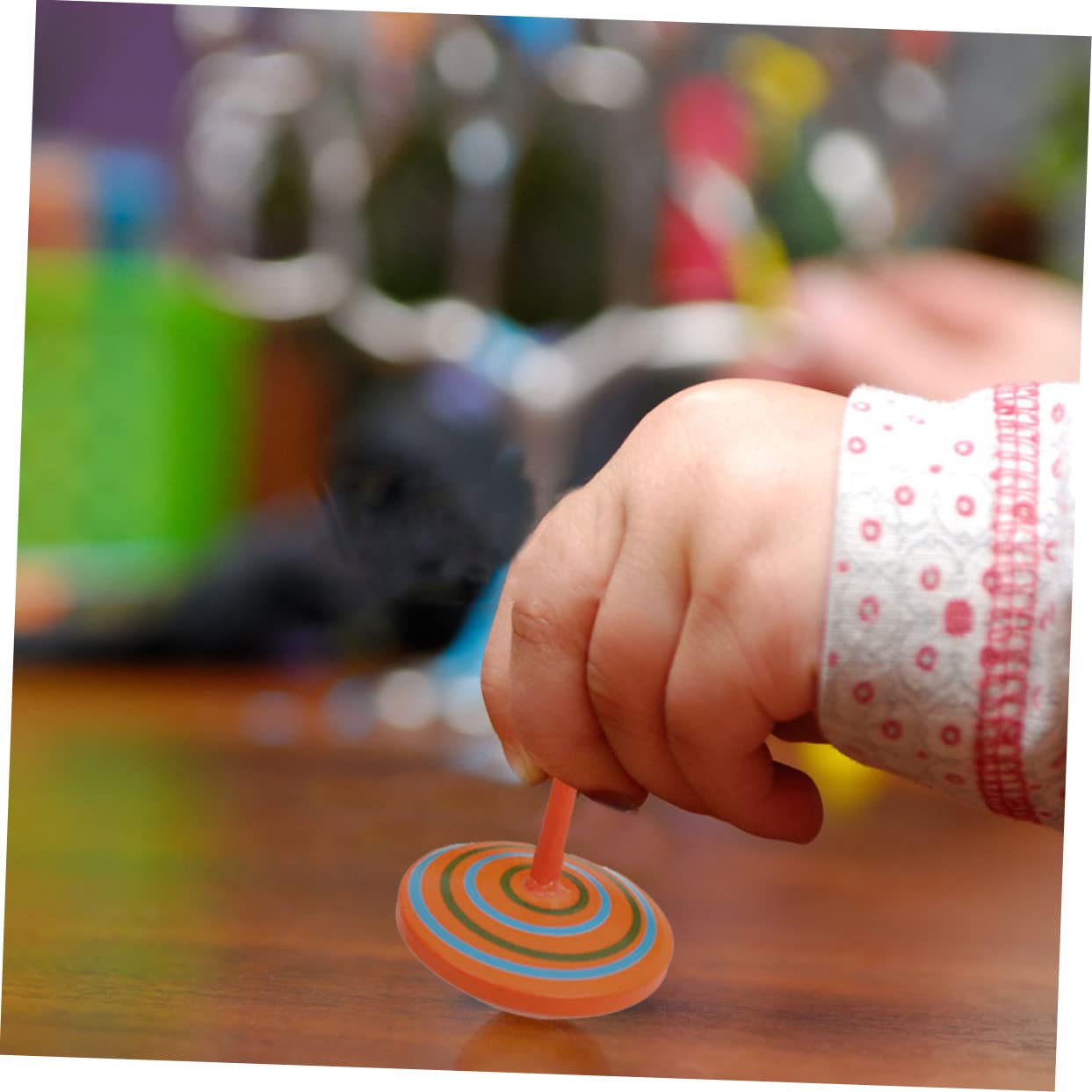 BESPORTBLE Funny Gyro Wooden Boys and Girls Educational Toys Fidget Toy for Boys and Girls Random Color