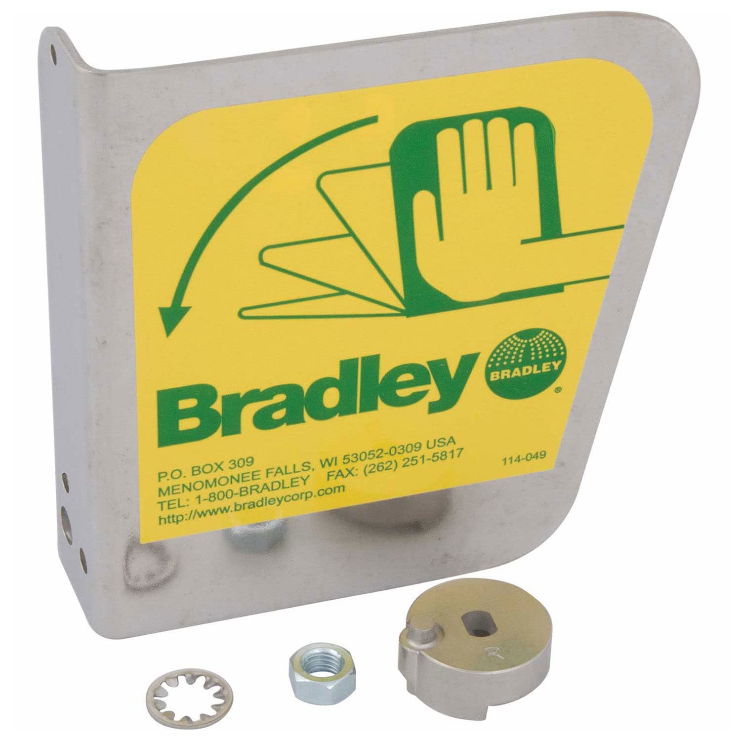 Stainless Steel Eyewash Handle Prepack by Bradley – stainless steel, Model S30-071