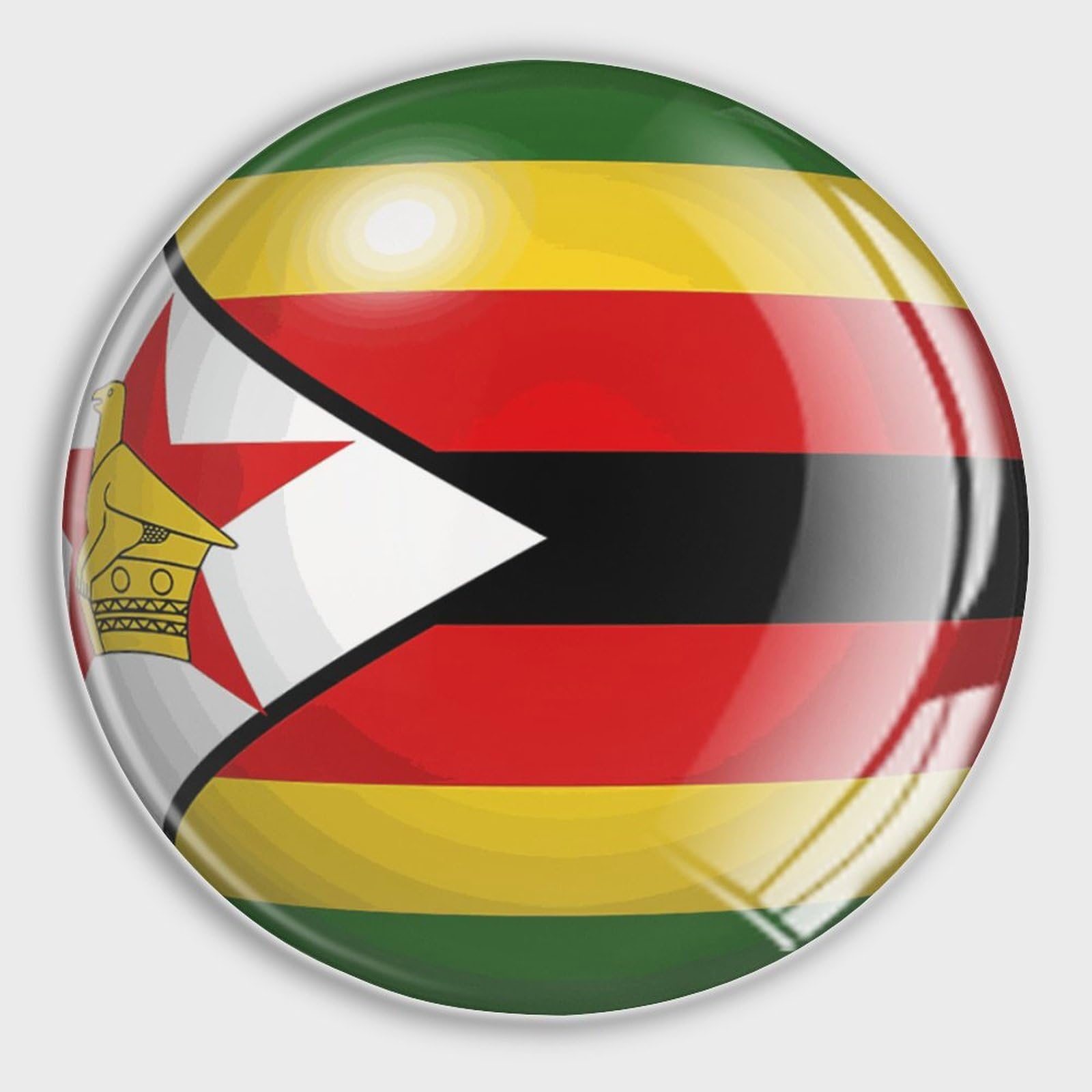 Aimant réfrigérateur drapeau Zimbabwe petit magnet tableau blanc et cartes