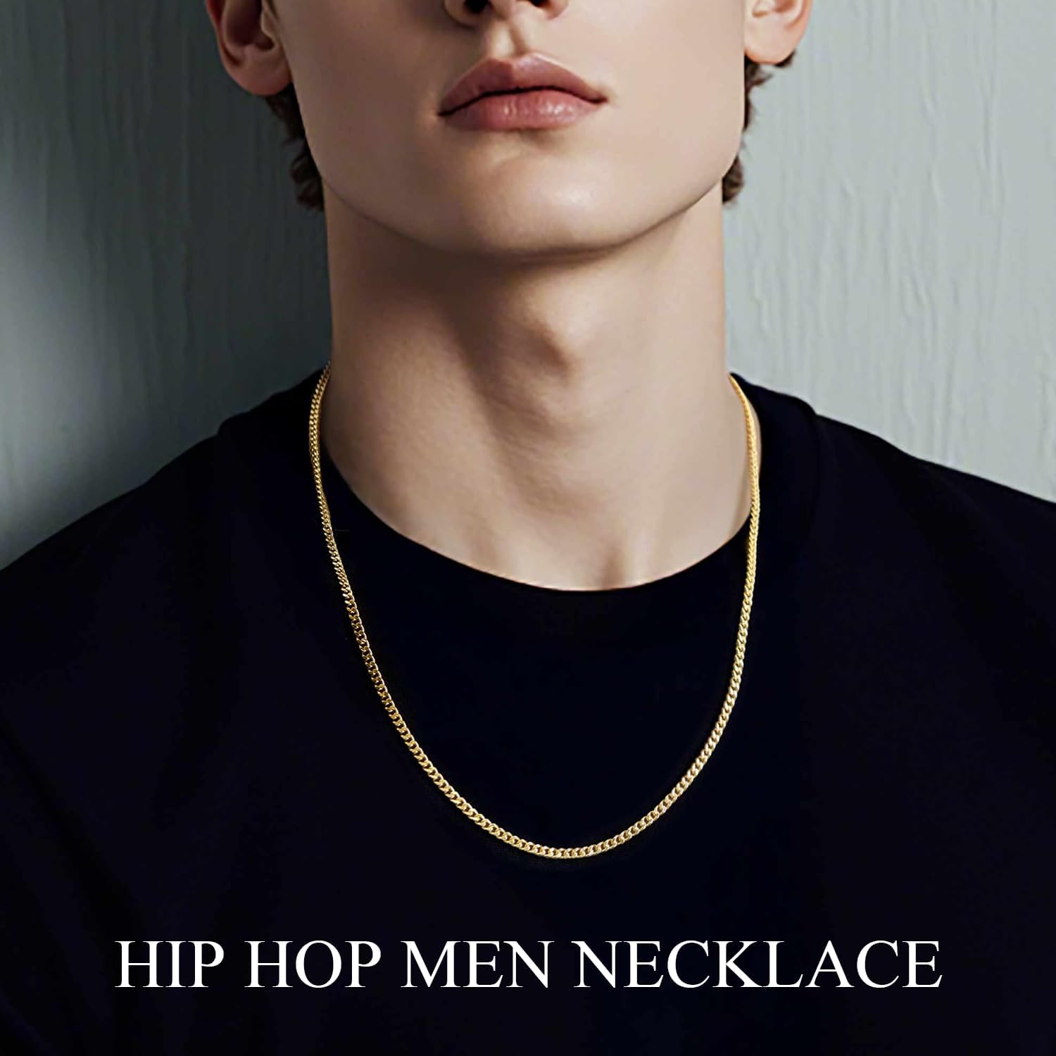 3mm 14K Gold Chain for Women Gold Necklace for Women Cuban Link Chain for Men Golden Jewelry for Men 14K Timeless Heritage, Modern Edge Waterproof Golden Necklace 16,18,20,22,24IN - Image 6