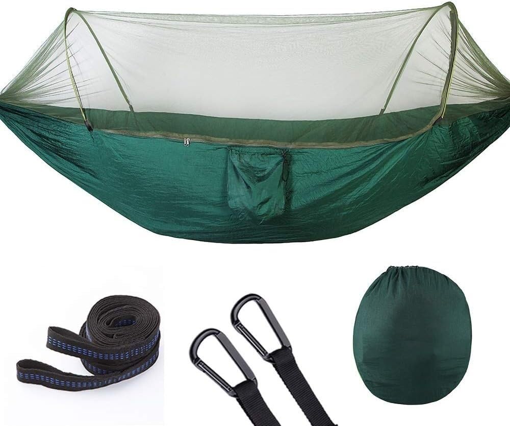Hamac moustiquaire de camping en nylon léger et portable pour randonnée outdoor