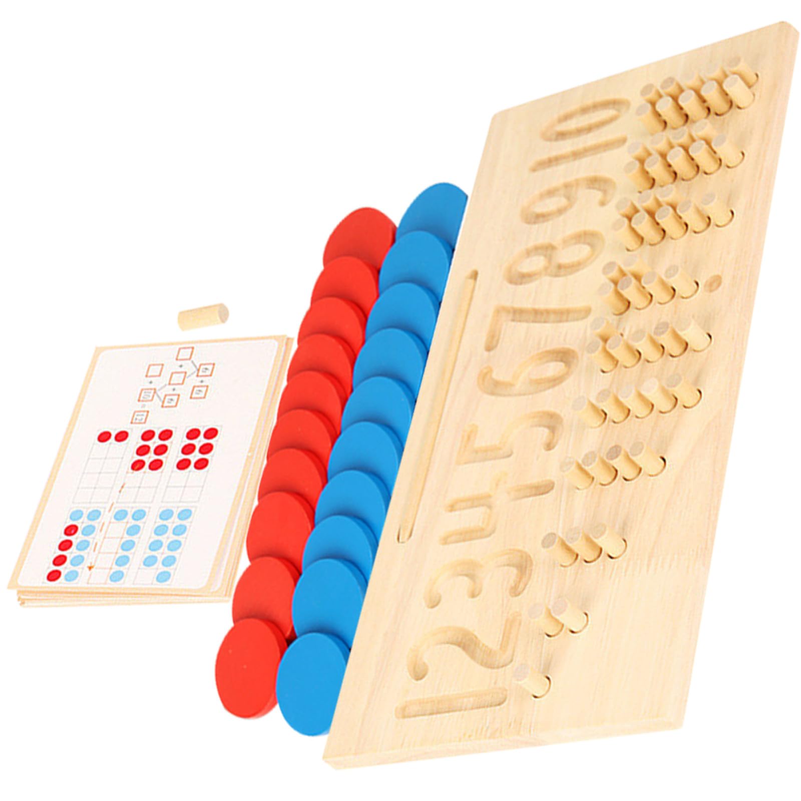 Tablero de Trazado de Números de Madera, Juego 1 Pieza