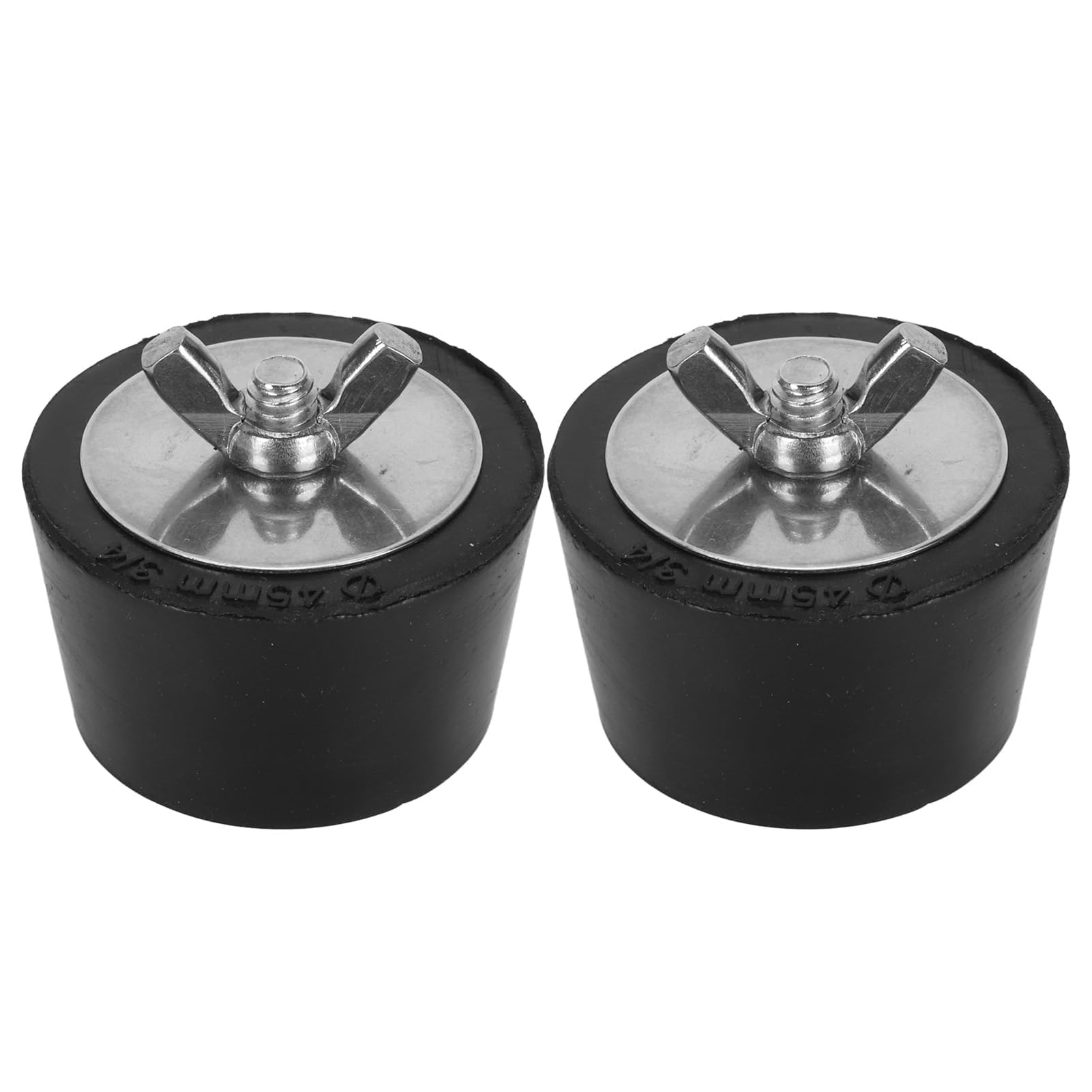 Bouchon D'hivernage de Piscine 2 Pièces en Caoutchouc et Acier Inoxydable, Empêche L'eau de Pénétrer dans les Tuyaux, Polyvalent pour les Tests de Pression, avec Utilisation (45mm)