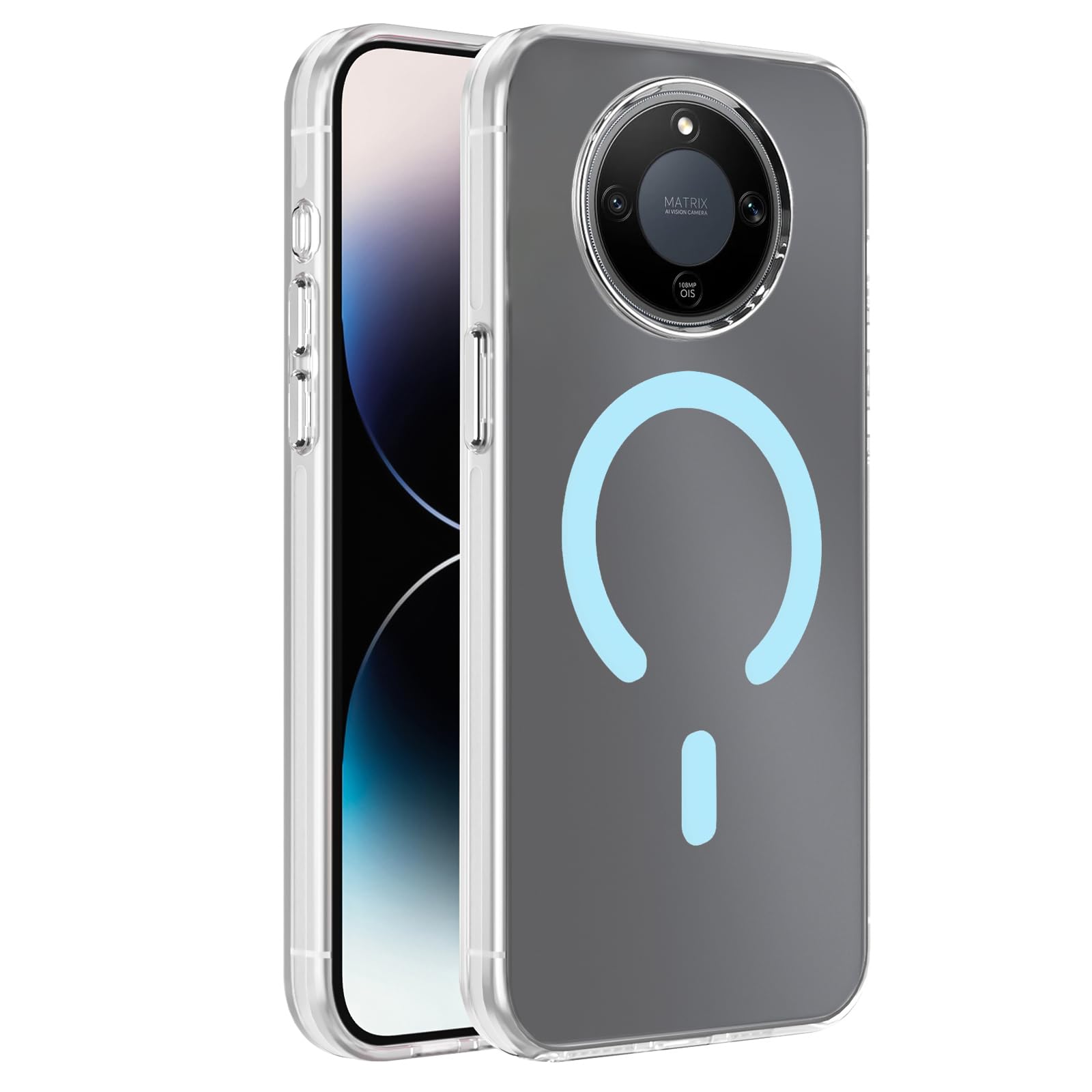 Dl3 Mobilak Case For Honor X9D / Magic 8 Lite / X70 Case Crystal Clear [Not Compatible with MagSafe] Soft TPU Gel Case Flexible Silicone Anti-Scratch Transparent TPU Cover