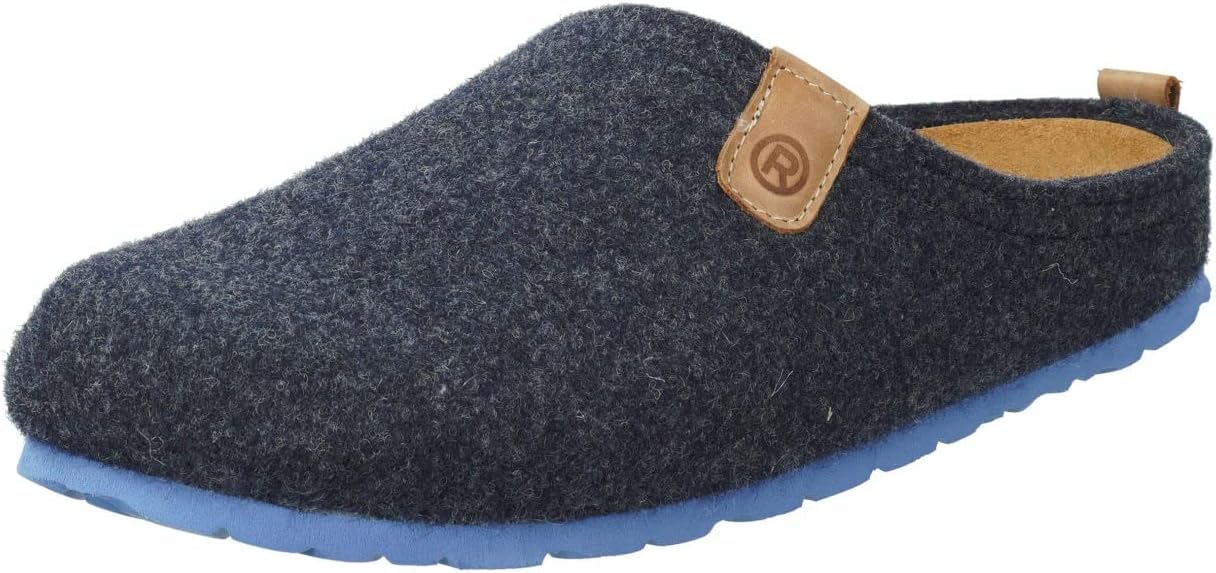 Rohde Men's Slippers, Slippers, Interchangeable Footbed, Blue, 9.5 UK