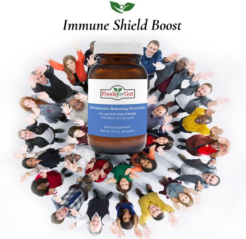 Foods For Gut Histamine & D Lactate Free Probiotics Powder 240 Billion CFU | Made in USA | No Additives | Direct from Manufacturer | No Third-Party Storage | Immune Support | 30 Grams (1.05 OZ) - Image 6