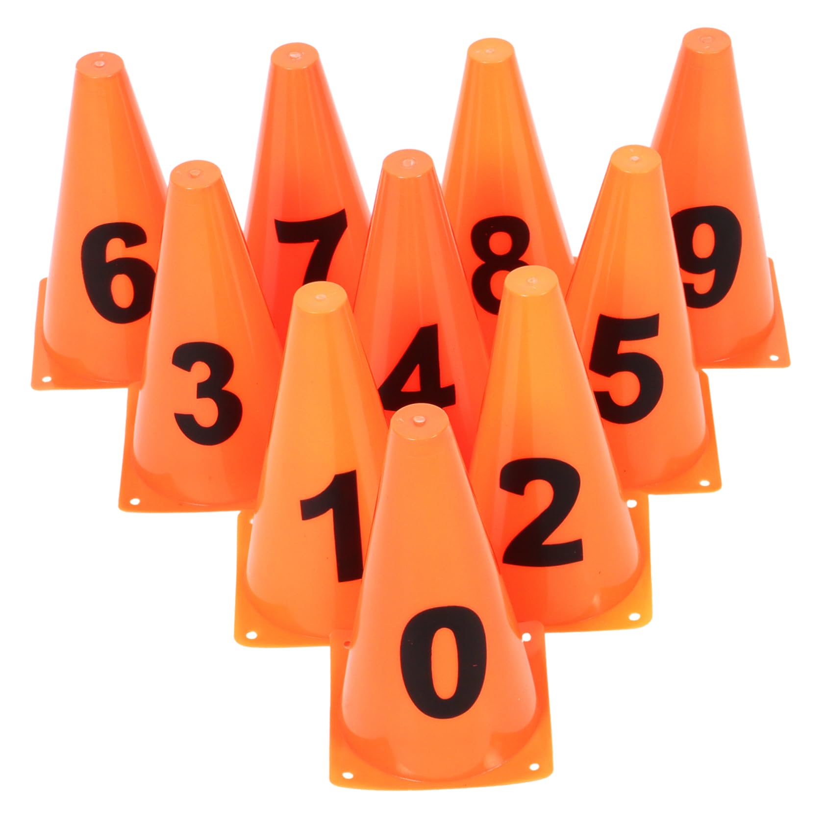 HANABASS 1Set Convenient Numbered Soccer Cones Agility Training for Football Smooth Surface for Outdoor Skating and Sports Practice Height with Numbers