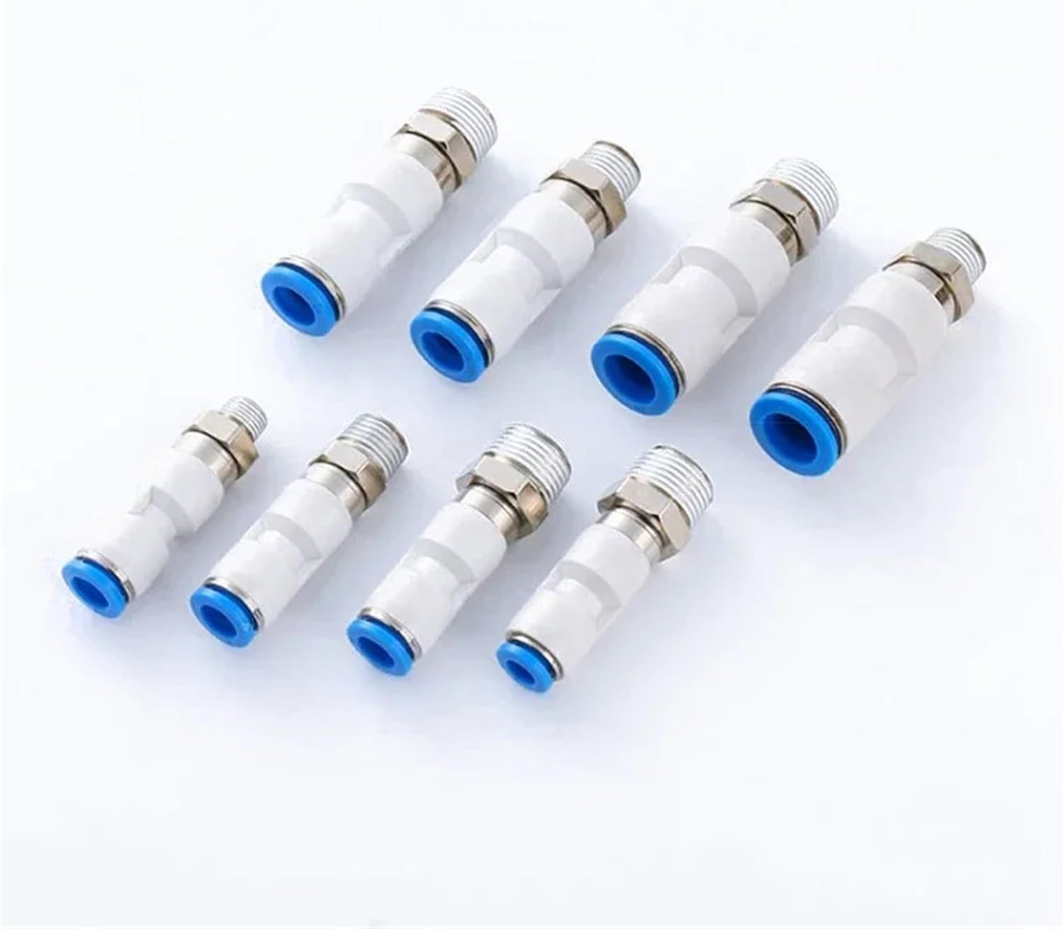 Pneumatic Air Fitting 360° Rotary Connectors Swivel Joint High Speed Rotation 6/8/10/12mm MaleThread M5 1/4 1/2 Quick Coupling 1Pcs(6-01)