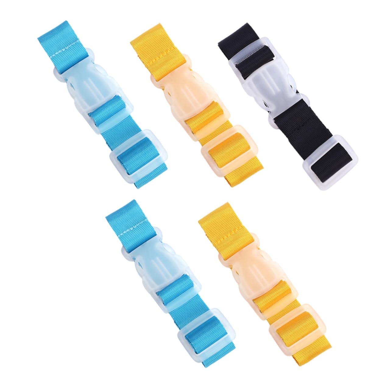 3 Set Cinghie Regolabili Per Valigia Con Fibbia Pratica E Leggera Per Viaggi E Sicurezza Luggage Belt Multi 5 Pezzi*3