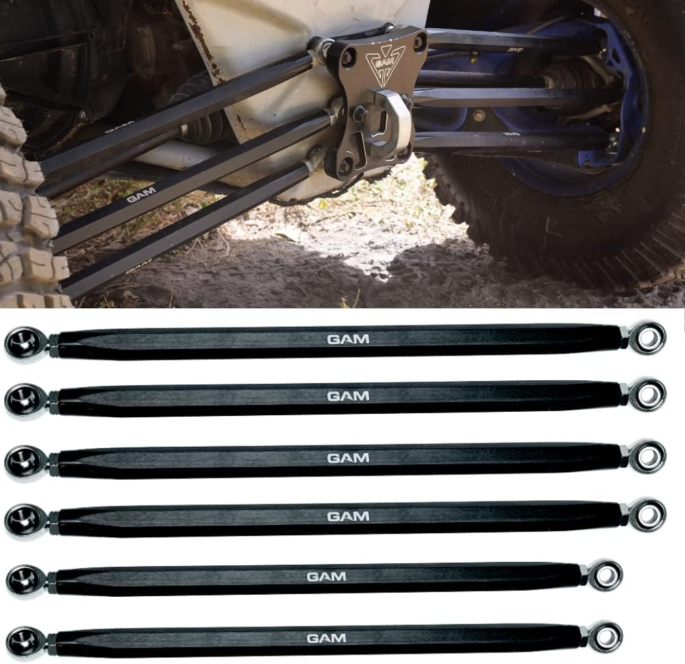 Radius Rods For Can am X3 XRS XRC XMR 72 in Heavy Duty Lower Upper Arms Turret Rods 6061 Alloy heim (72")