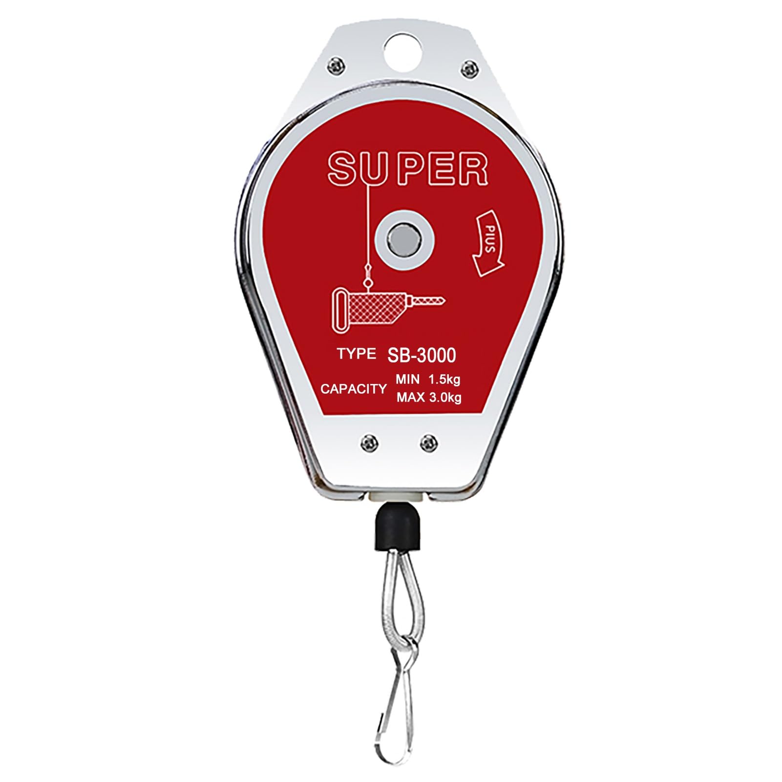 Equilibrador de resorte, Soporte for colgar herramientas de alta resistencia con posicionador y equilibrador(1.5 3kg)