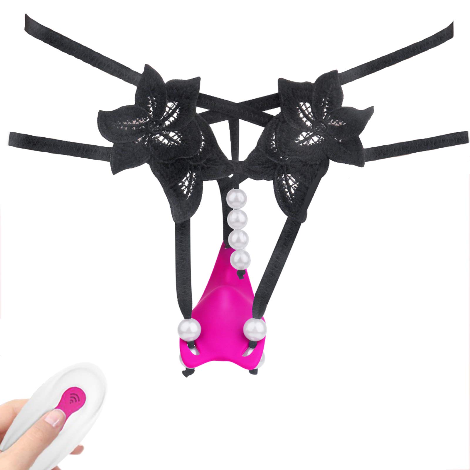 -CUSON Vībradør Mujer con Control Remoto Inalámbrico, Juĝueťes Ŝexừalẹs Masajeador Mariposa Braĝas Femeninos Çliťoris Y Pừnto Ĝ Estimdulador, 9 Modos de Vībraçióņ, Recargable
