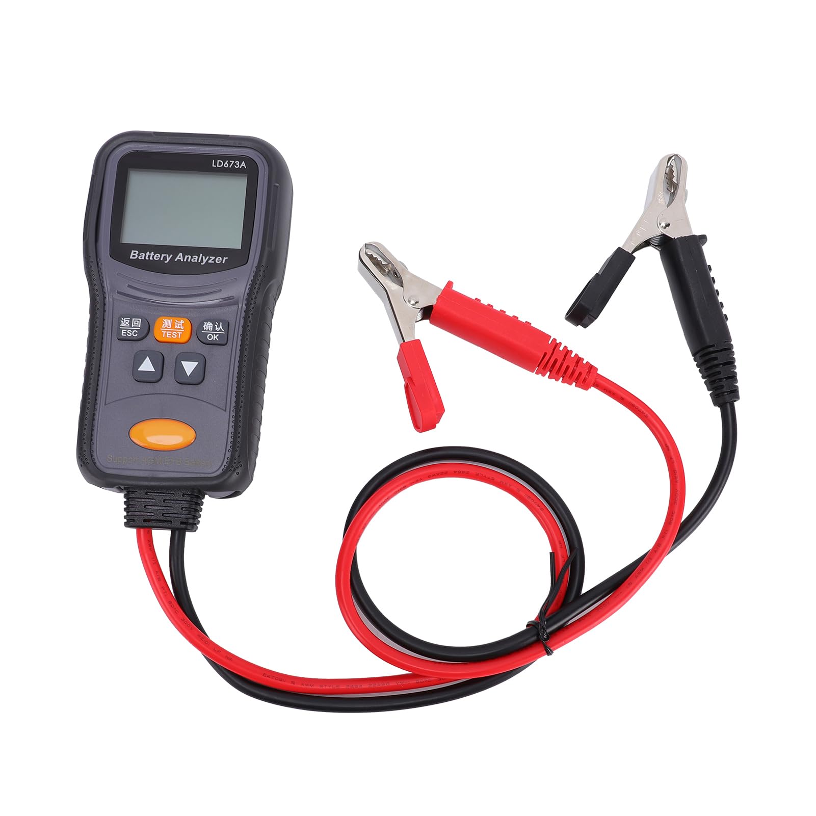 Fafeicy Analyseur de Batterie de Voiture 12 V 24 V, Testeur D'alternateur et de Démarreur avec Test de Charge, 100-2000 CCA pour Garage et Usage Domestique
