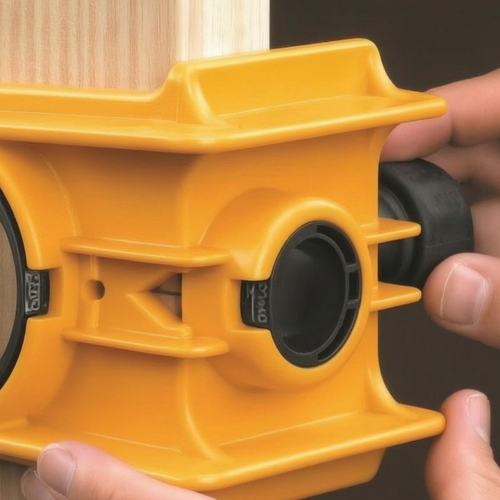 per Apertura Serratura | Professionale, Kit per Preparazione por con Scalpello Ingrato, Regolabile, Maschera 10 Mortasa, Officina, Giallo