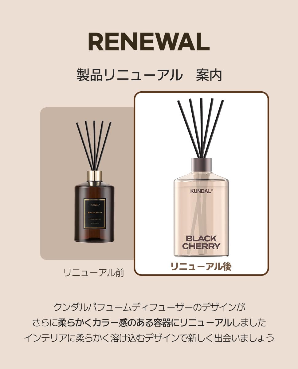 Amazon.co.jp: 【KUNDAL/クンダル】パフュームディフューザー(各500ml