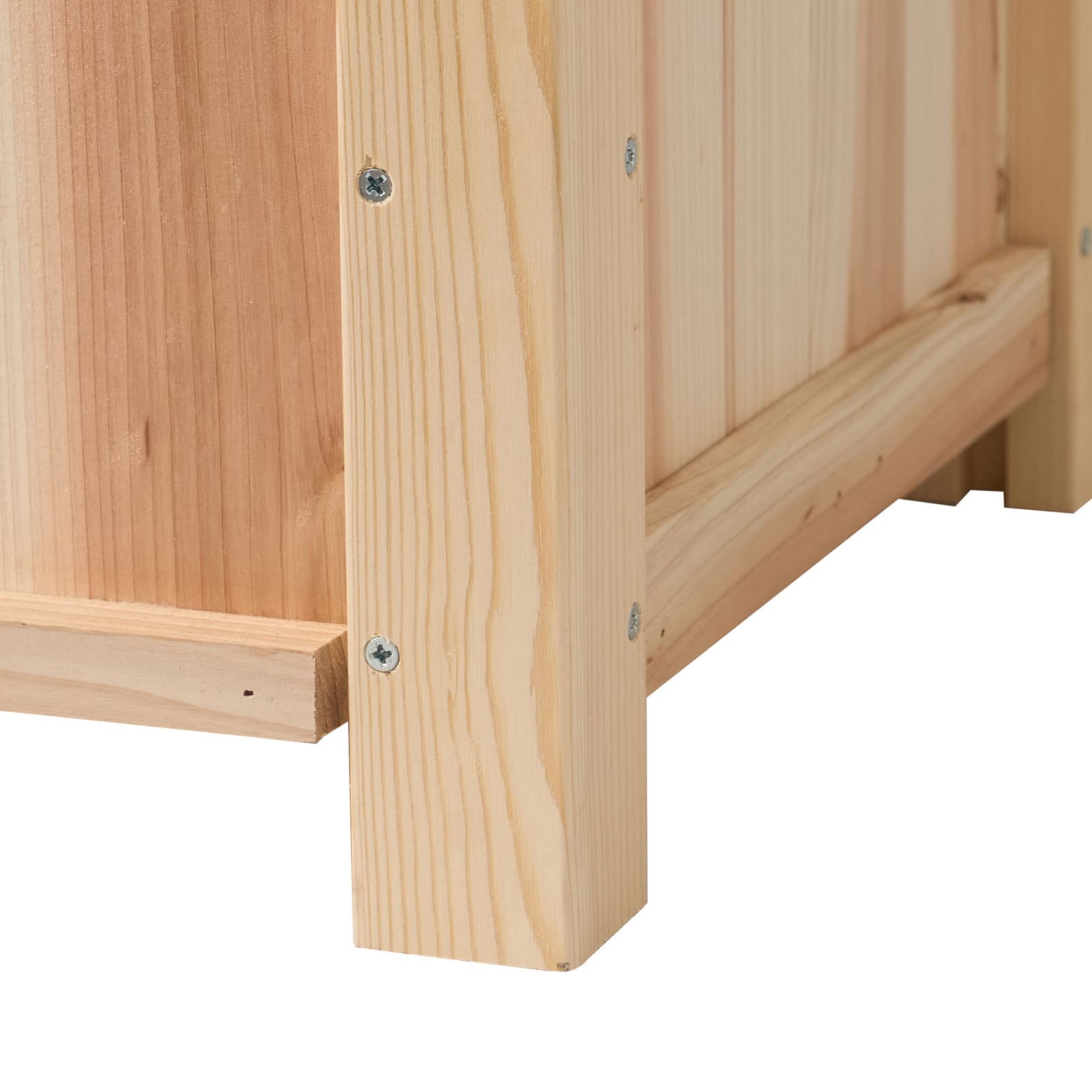 sogesfurniture Hochbeet Pflanzkübel aus Holz, 90x40x151cm, Pflanzkasten Blumenkasten mit Rankgitter für Garten Balkon Terrasse, Gartenspalier für Kletterpflanzen, Blumen, Gemüse