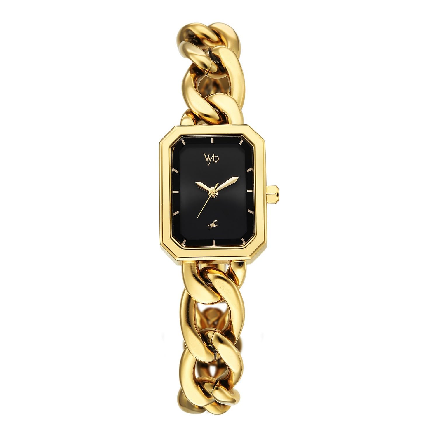 Fastrack Vyb 6.0 Charmer Quartz Black Shaped Dial Women's Watch | Stainless Steel Strap Material | Watches for Women Analog | Girl's Analog Watches - FV60084YM01W-image-49