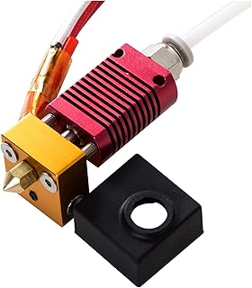 XUNLAN durable Upgrade 3D Printer Extruder Nozzle With Heater Block Silicone Cover Fit For 1.75mm Filament Ender-3 3D Printer Part Wearable (Size : CR 10S(CR 10))