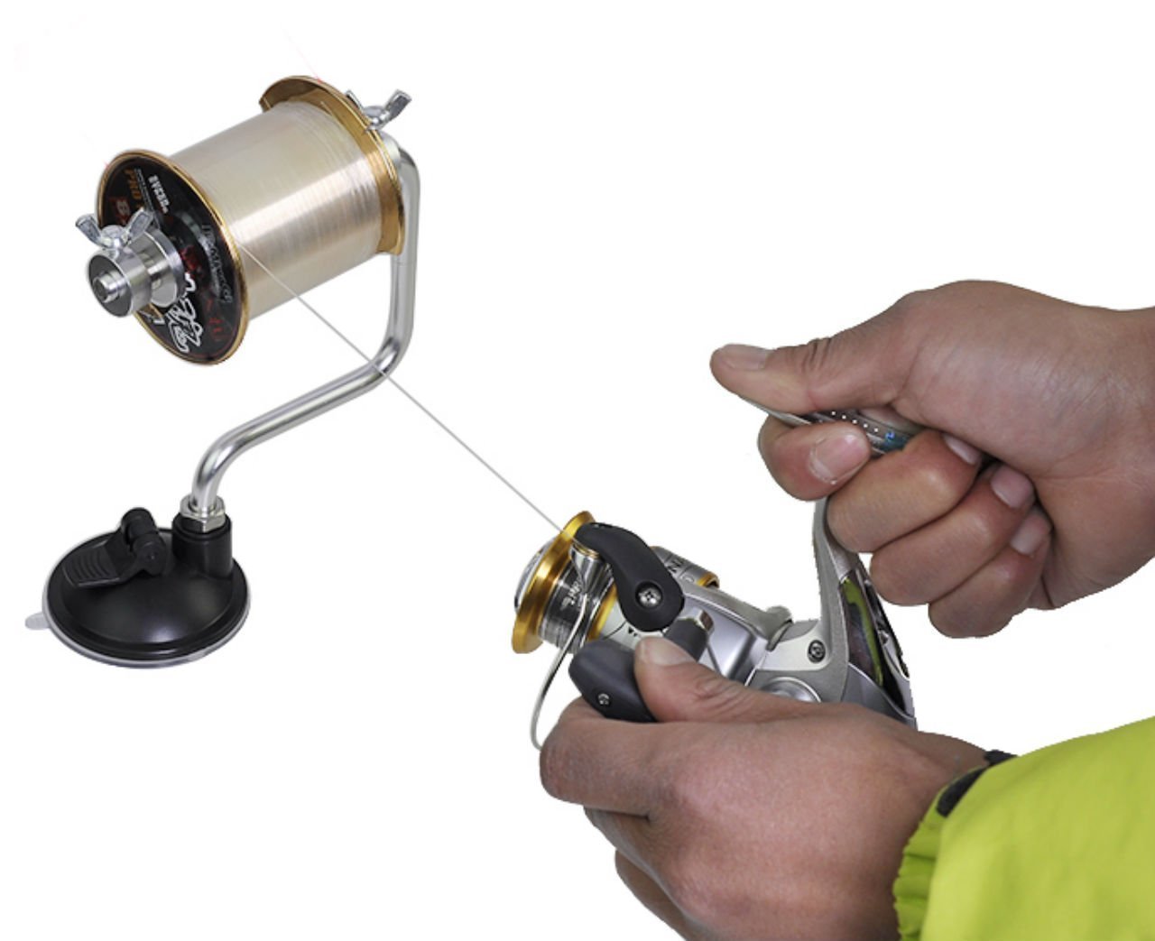 Amazon | 簡単 ライン 巻取り ラインワインダー 糸巻き器 吸盤 ロック