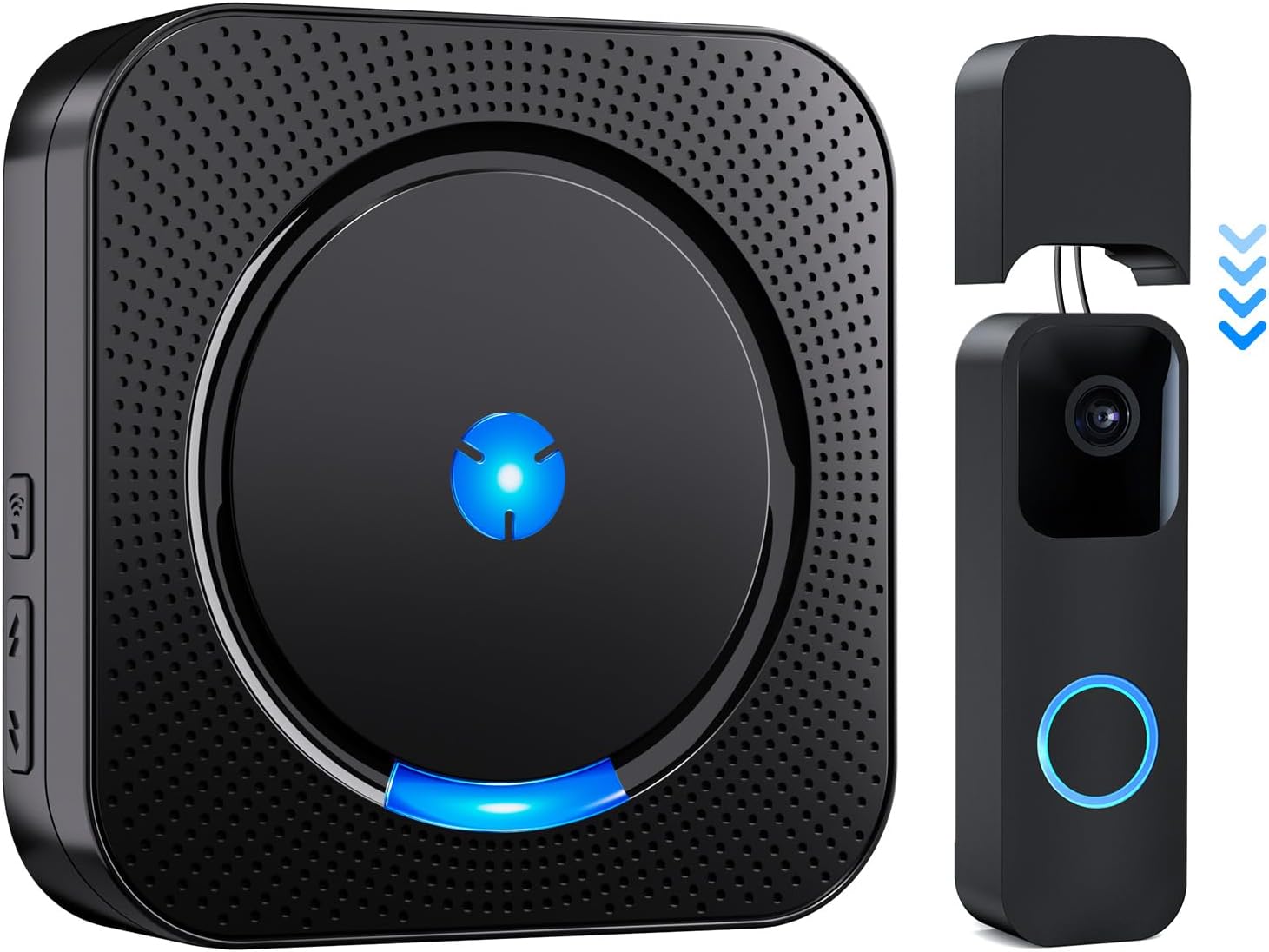 Wireless Doorbell Chime Receiver Extender for Blink Video Doorbell - Compatible with Blink Video Door Bell -Upgraded Loud & Clear (1 Video Doorbell Extender 1 Receiver