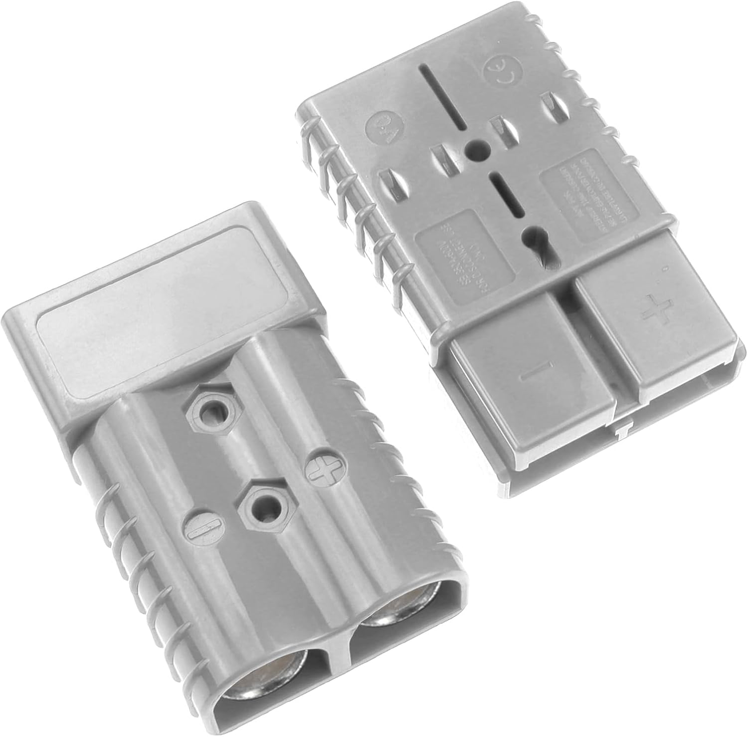 ZOOKOTO 12V 2/0AWG Contact 350 Amp Battery Quick Connect Connector,Towing Winch Quick Connect Wire Harness Plug Connector 2 Pack Gray