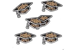 Yalulu 24Pcs Graduation Patches: Embroidered Enhancements for Graduation Attire and More