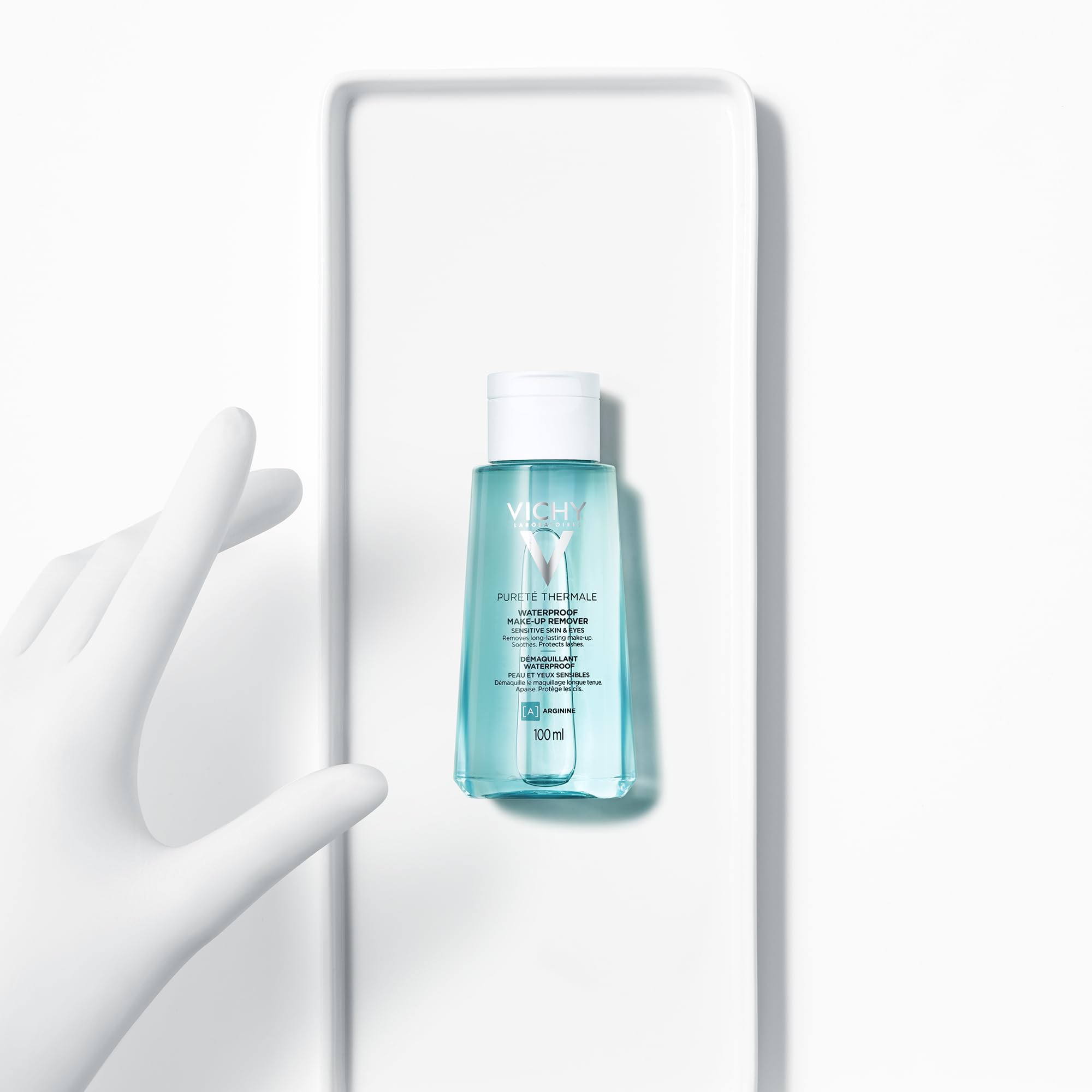 VICHY | Pureté Thermale Set | 3-in-1 Reinigung 300 ml + Waterproof Augen-Make-up-Entferner 100 ml | Reinigt, entfernt Make-up und stärkt die Wimpern | Für empfindliche Haut und Augen | Hypoallergen