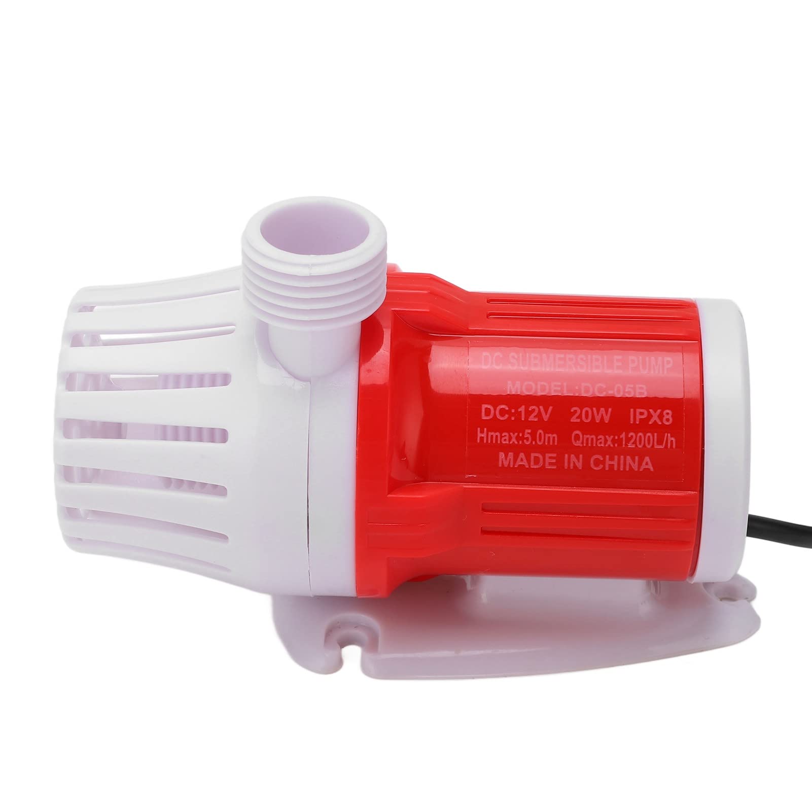 Pompe de surpression 1200 L/h 20 W DC 12 V Pompe de circulation d'eau sans balais Pompe à air automatique à faible bruit Pompe de réservoir Pompe de bassin pour aquariums