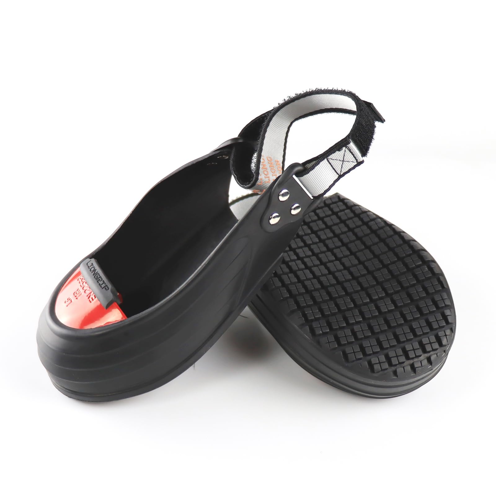 LG08 Sicherheits-Überschuhe mit Stahlzehenschutz, Titanlegierung, rutschfest & ölbeständig (FO), Sicherheitsschuhe Überzieher Stahlkappe für Industrie,M(36-41)