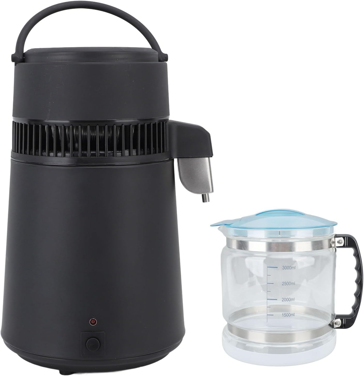 Haofy Stainless Steel Water Distiller Machine, 4 Liter Capacity - Fully Automatic, Safe and Reliable - for Home, Dental Clinic, Laboratory - Includes (Plug