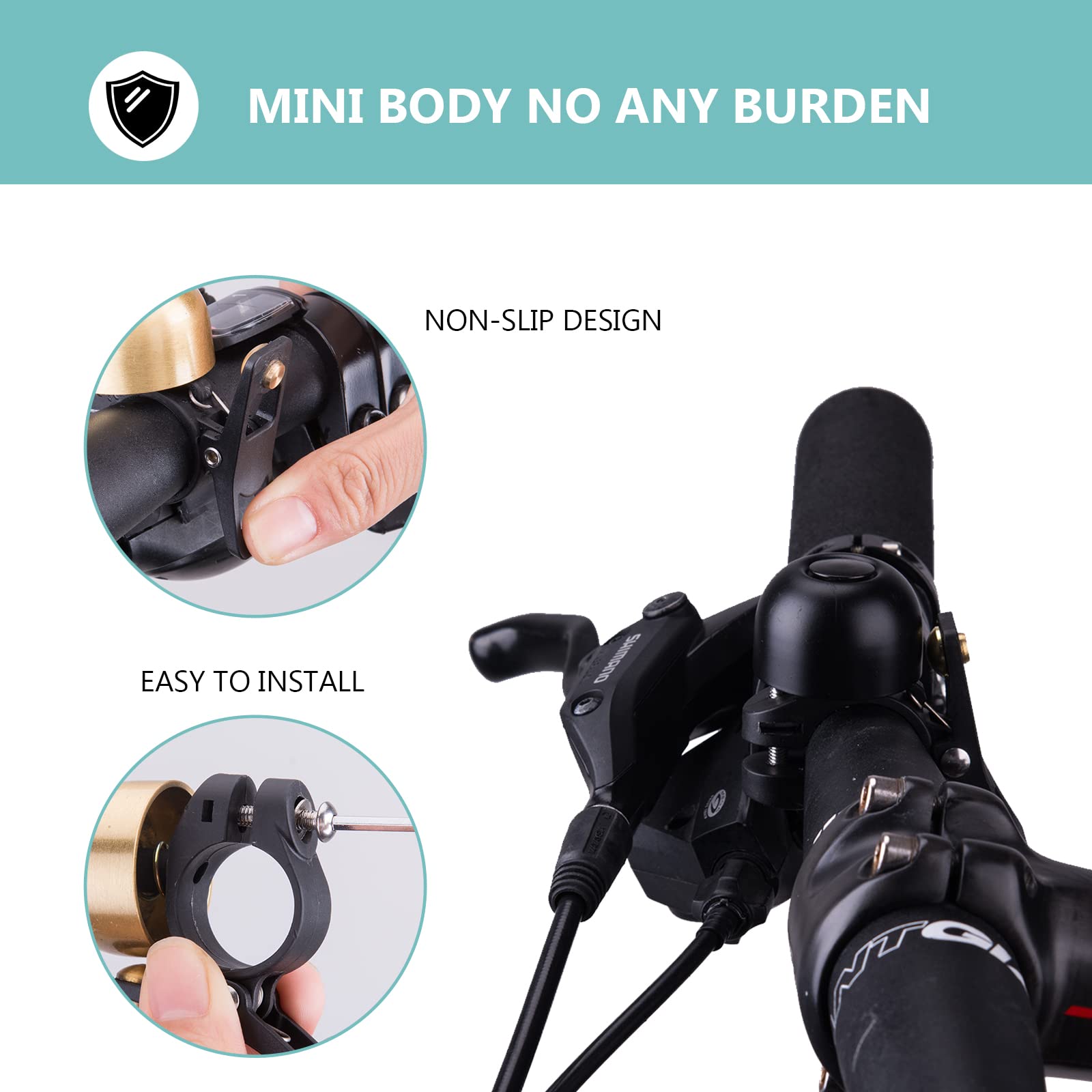 RockBros Campanello Bici Classico, In Alluminio Per - Foto 8