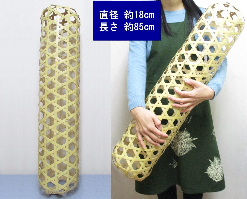 Amazon｜涼しいひんやり〜竹の抱き枕「竹婦人」（直径約18cm、長