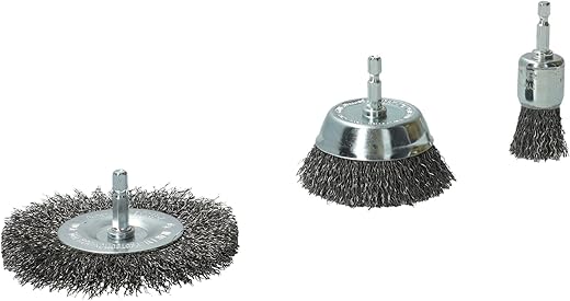 Norton – Kit de Cepillos de Alambre Ondulado para decapado de Metal.