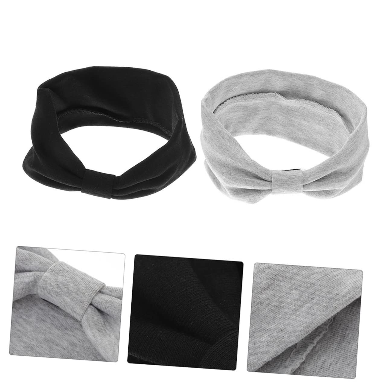 4 Pezzi Di Fascia Larga Annodata Fazzoletti Per Per Le Donne Fascia Elastica Cotone Hijab Per Le Donne ia Per Allenamento ia Per Per Le e Per Il