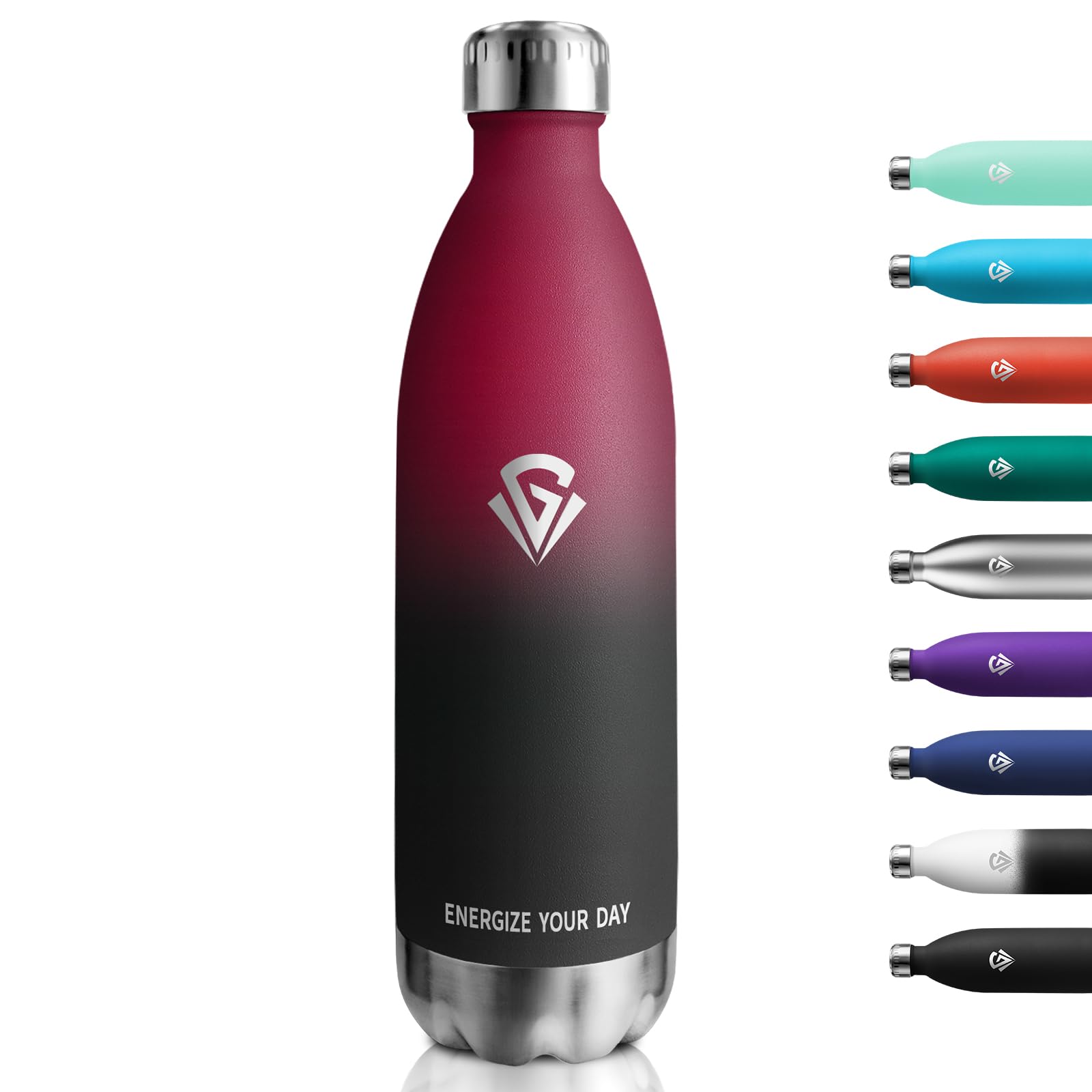 Vacuum Flask, 1000 ml, Suitable for Carbonated Drinks, BPA-Free, Vacuum Stainless Steel Drinking Bottle, BPA-Free, Leak-Proof Water Bottle, for Sports, Travel, Boys, Girls, Outdoor