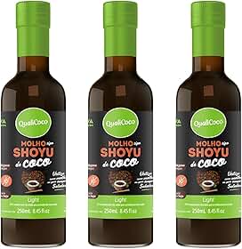 Kit 3 Shoyu de coco Qualicôco 250ml