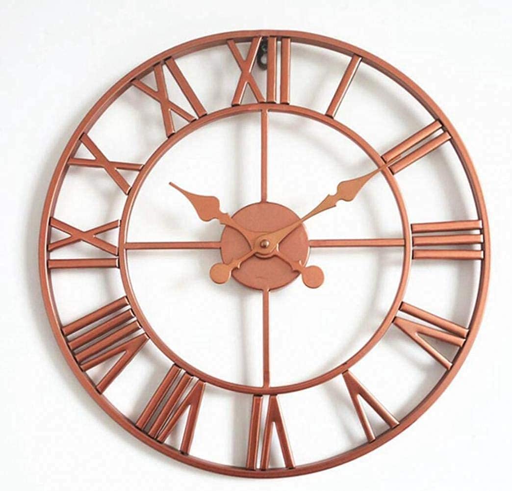 Grande horloge murale de jardin rétro pour savourer le temps qui passe sur votre terrasse