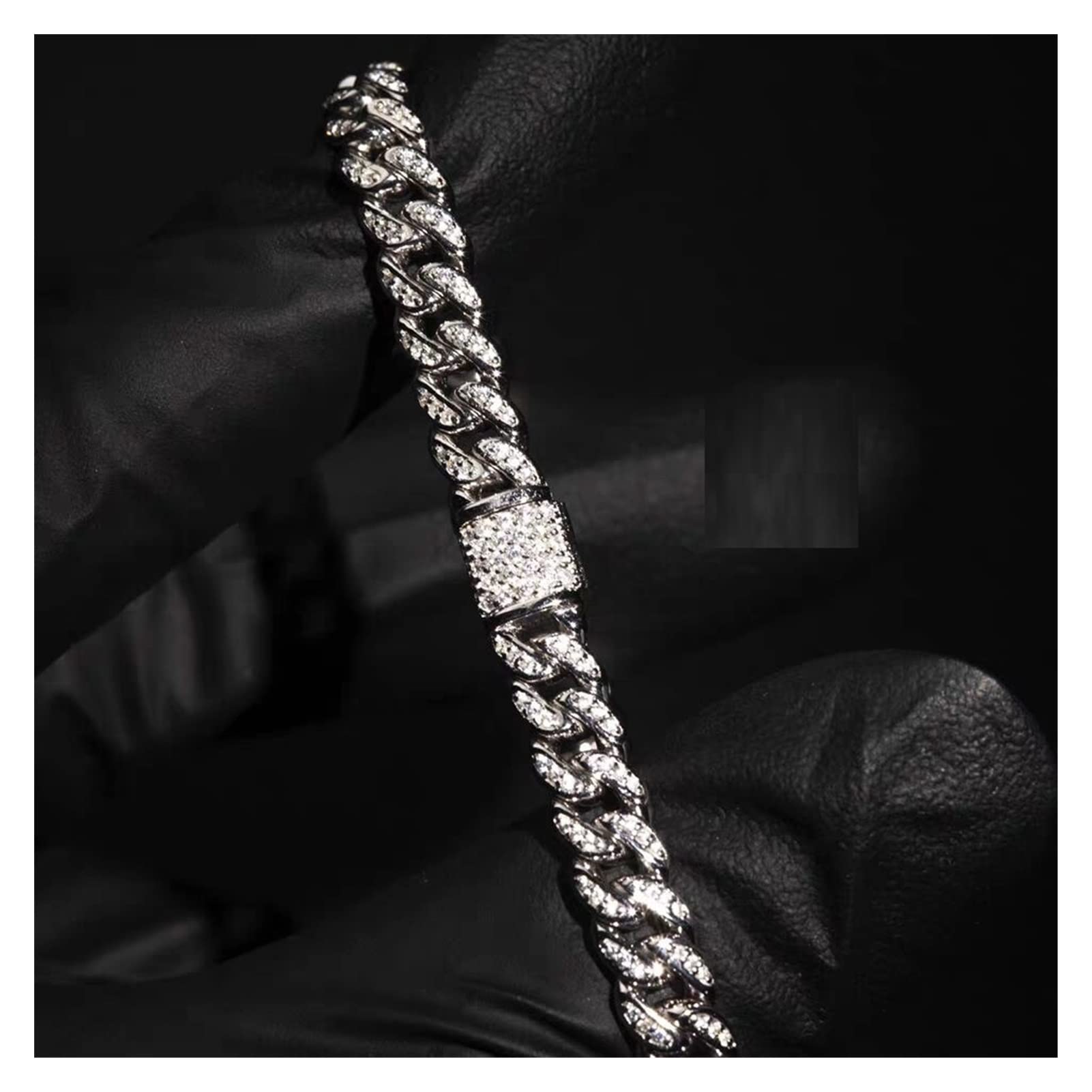 Fußkettchen Strand Frauen Schmuck Iced Out Bling Gliederkette Fußkette Fußkettchen Fuß Nackte Kette Mädchen Fußkettchen Frauen Fußkettchen (Farbe: C)