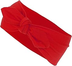 Harrys-Collection Ladies Girls 10 Plain Bow Headband - red