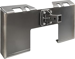 VEVOR Skid Steer Attachment Plate, 3/8" Skid Steer Mount Plate with 2.28" Hitch Receiver, Quick Attachment Loader Plates, Compatible with Deere, Kubota, Bobcat, Mahindra Skids Steers, Tractor