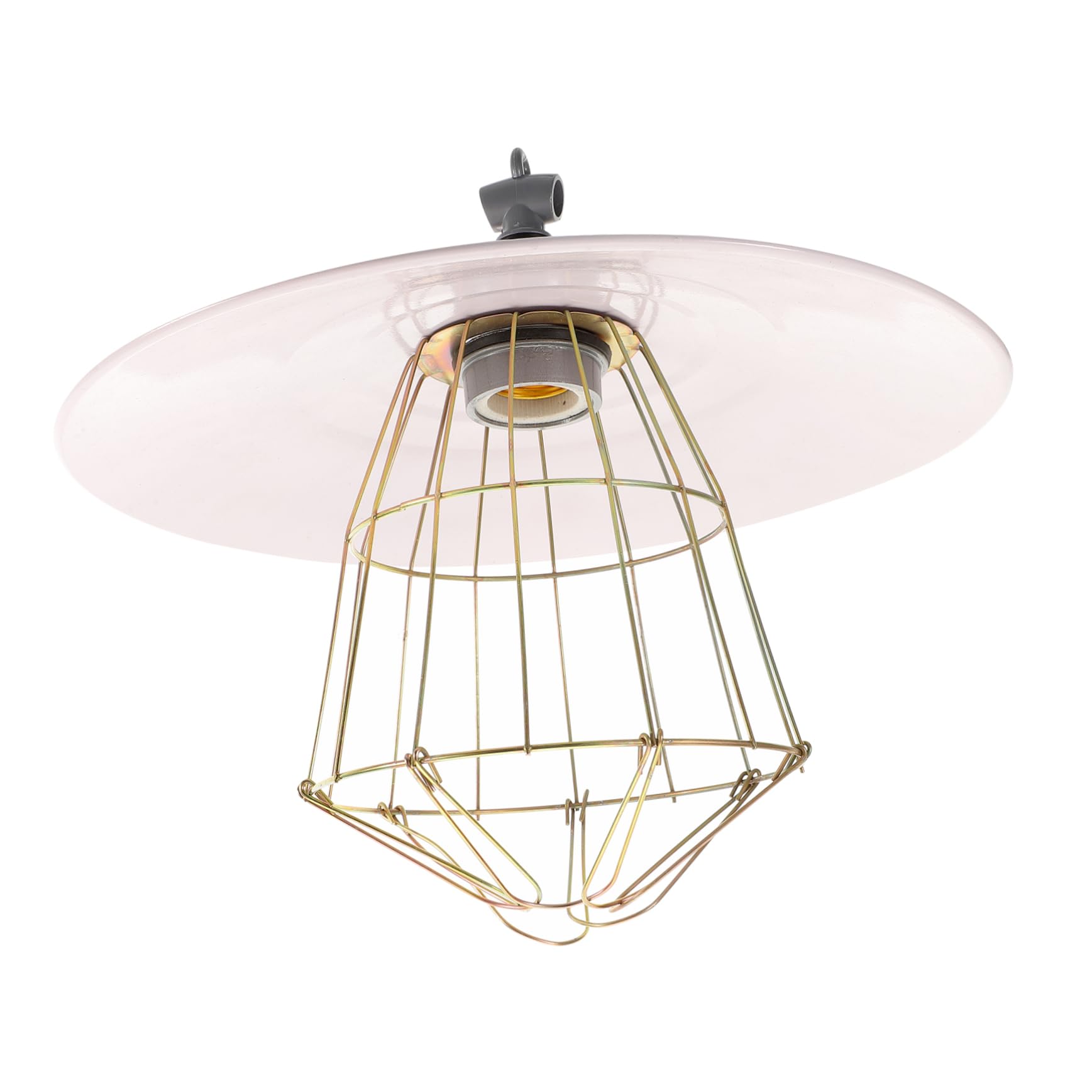 Lampada Riscaldante per Animali in Ferro Bianco, Sicurezza