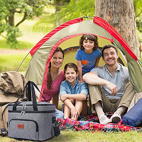 Siwan Picknicktas, lunchtas, picknick-geïsoleerde koeltas met grote inhoud en hoge isolatiewerking, koelere herbruikbare… - Image 3